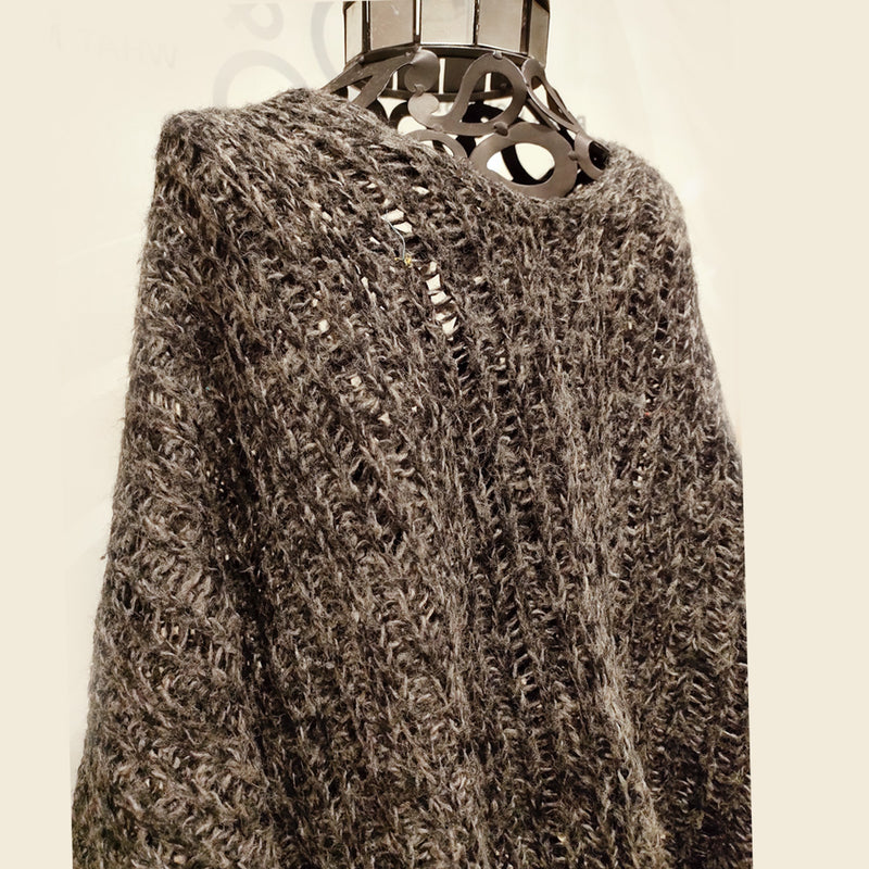 Candmade Crochet Net Poncho - HKarim Buksh