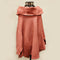 Peach Pink Cowl-Neck Poncho - HKarim Buksh