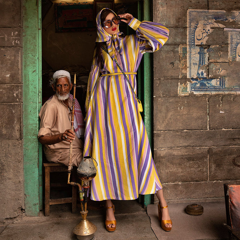 Candy Parliament Striped Dress - HKarim Buksh