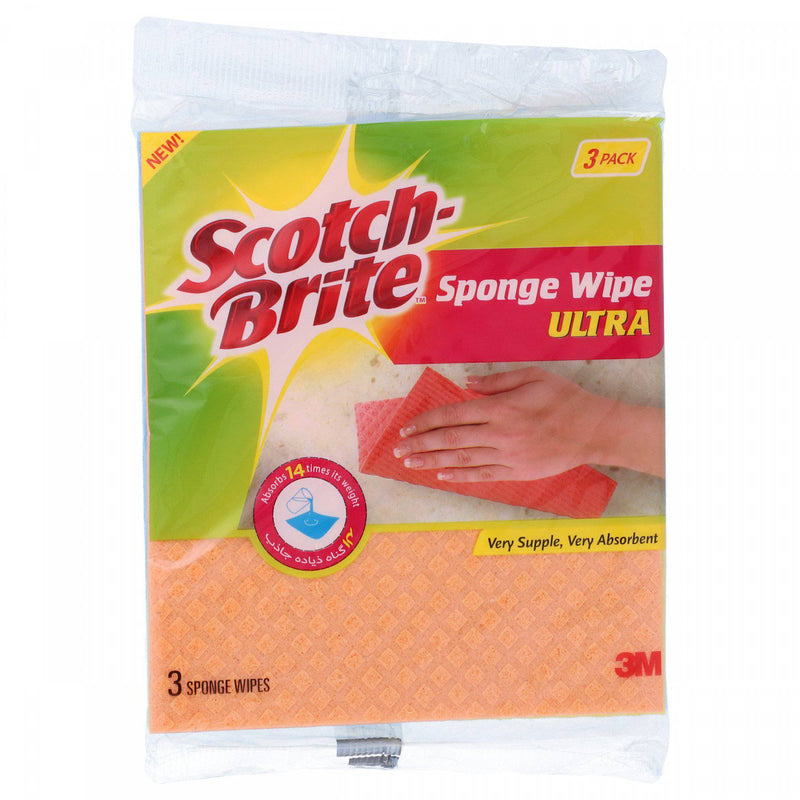 Scotch-Brite Sponge Wipe Ultra Pack of 3 - HKarim Buksh