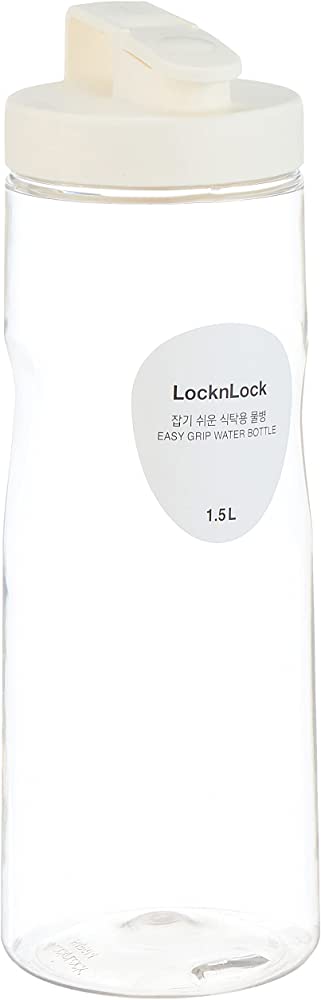 Lock & Lock Edge Grip Bottle White 1.5Ltr