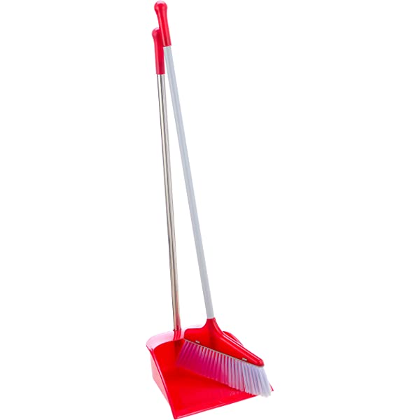 Lock & Lock 25Cm Dustpan 70Mm Bristle75Cm Metal Handle
