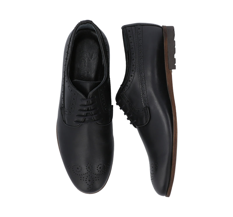 Barefoot Black Formal Perforation For Men 6207 - HKarim Buksh