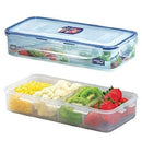RECTANGULAR SHORT FOOD CONTAINER -1.6L WITH Divider - HKarim Buksh