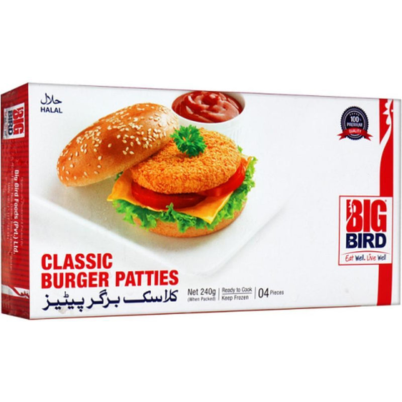 Big Bird Classic Burger Patties 240G - HKarim Buksh