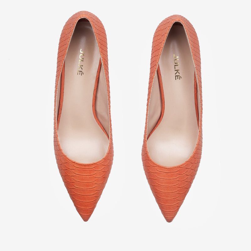 Mabel Carrot Orange Shoes - HKarim Buksh