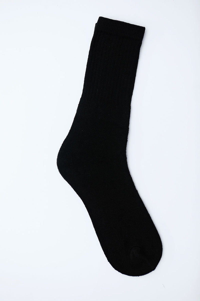 Tennis Black Socks (Pack Of 5) - HKarim Buksh