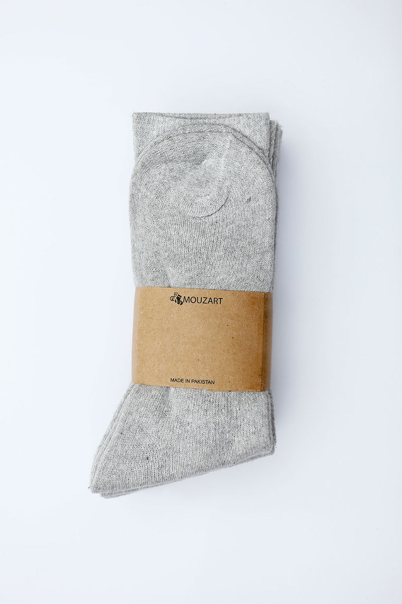 Tennis Light Grey Socks (Pack Of 5) - HKarim Buksh