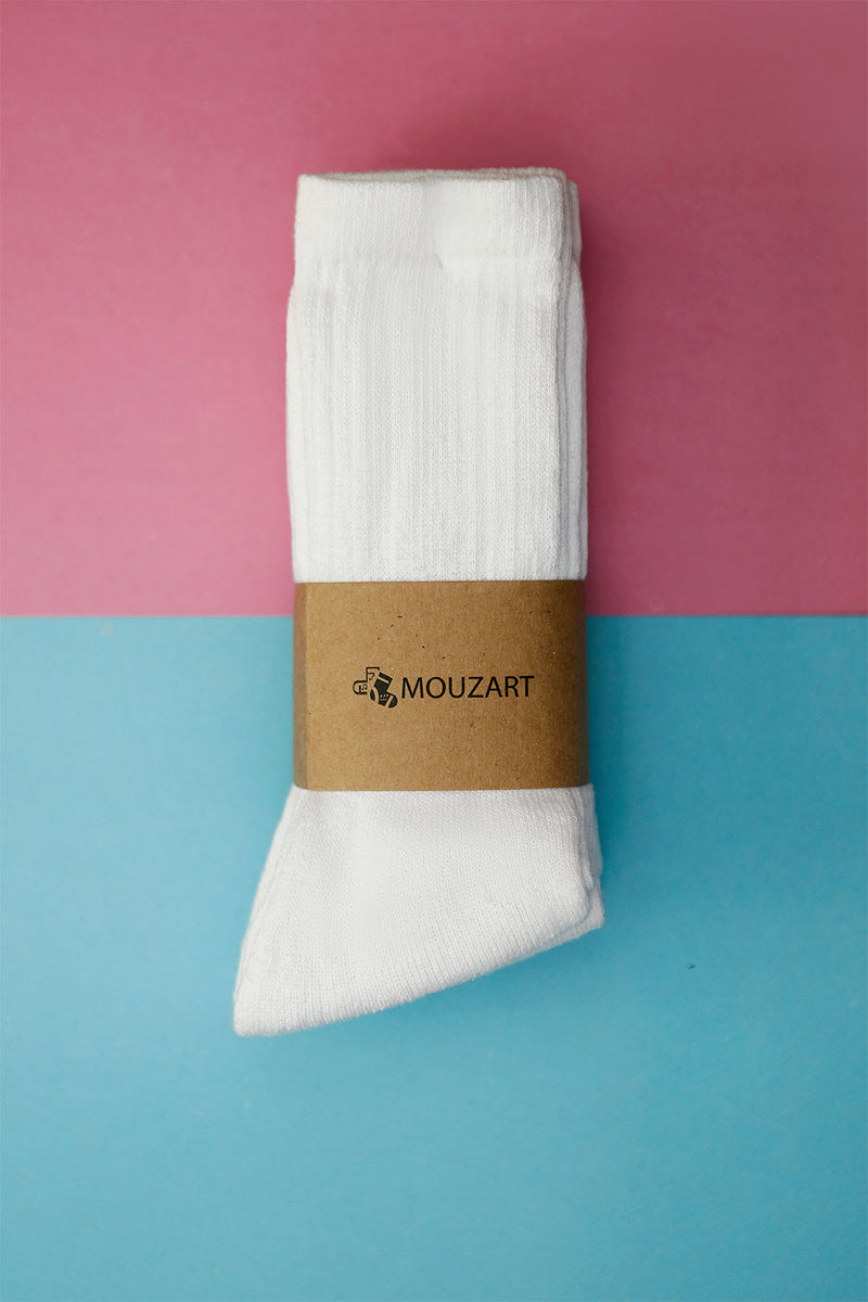 Tennis White Socks (Pack Of 5) - HKarim Buksh
