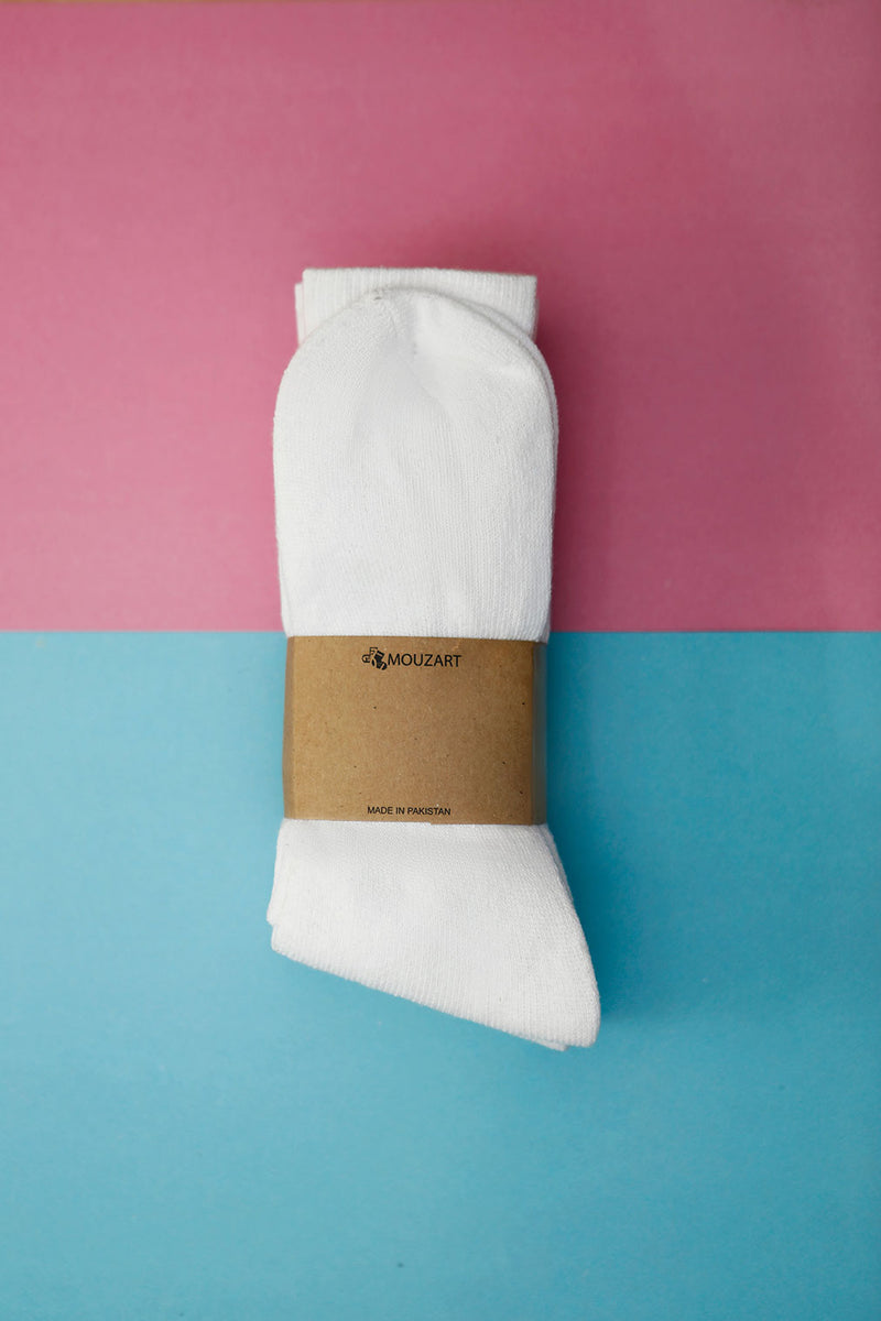 Tennis White Socks (Pack Of 5) - HKarim Buksh