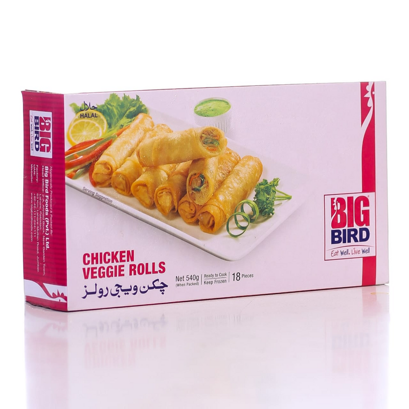 Big Bird Chicken Veggie Roll 18 Pcs 540 Gm - HKarim Buksh
