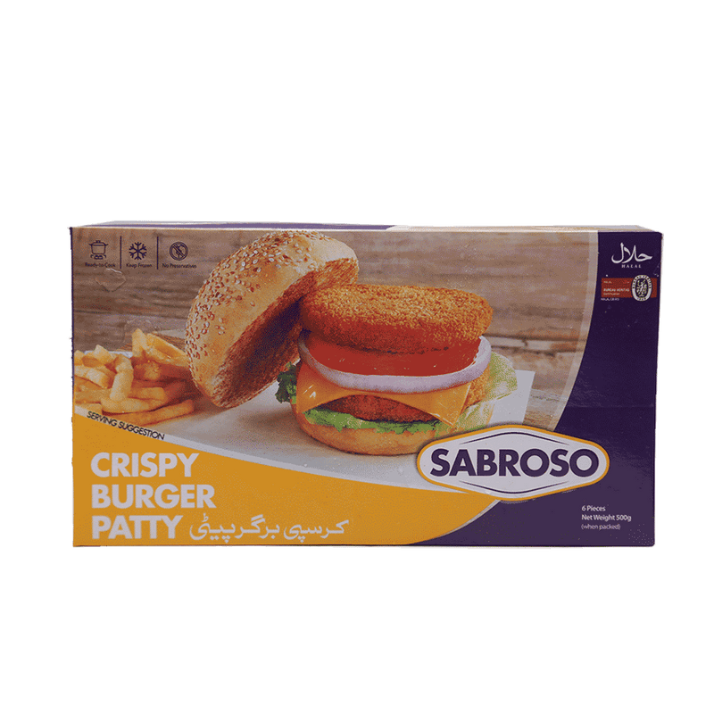 Sabroso Crispy Burger Patty 500 Gm - HKarim Buksh