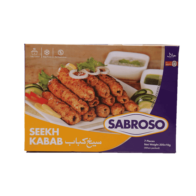 Sabroso Seekh Kabab 205 Gm - HKarim Buksh