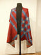 Beige Cashmere Vintage Check Cape Shawl - HKarim Buksh