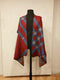 Beige Cashmere Vintage Check Cape Shawl - HKarim Buksh