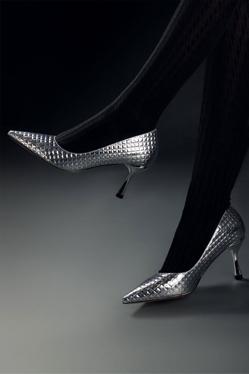 Chanel Starburst Silver Shoes - HKarim Buksh