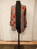 Beige Cashmere Vintage Check Cape Shawl - HKarim Buksh