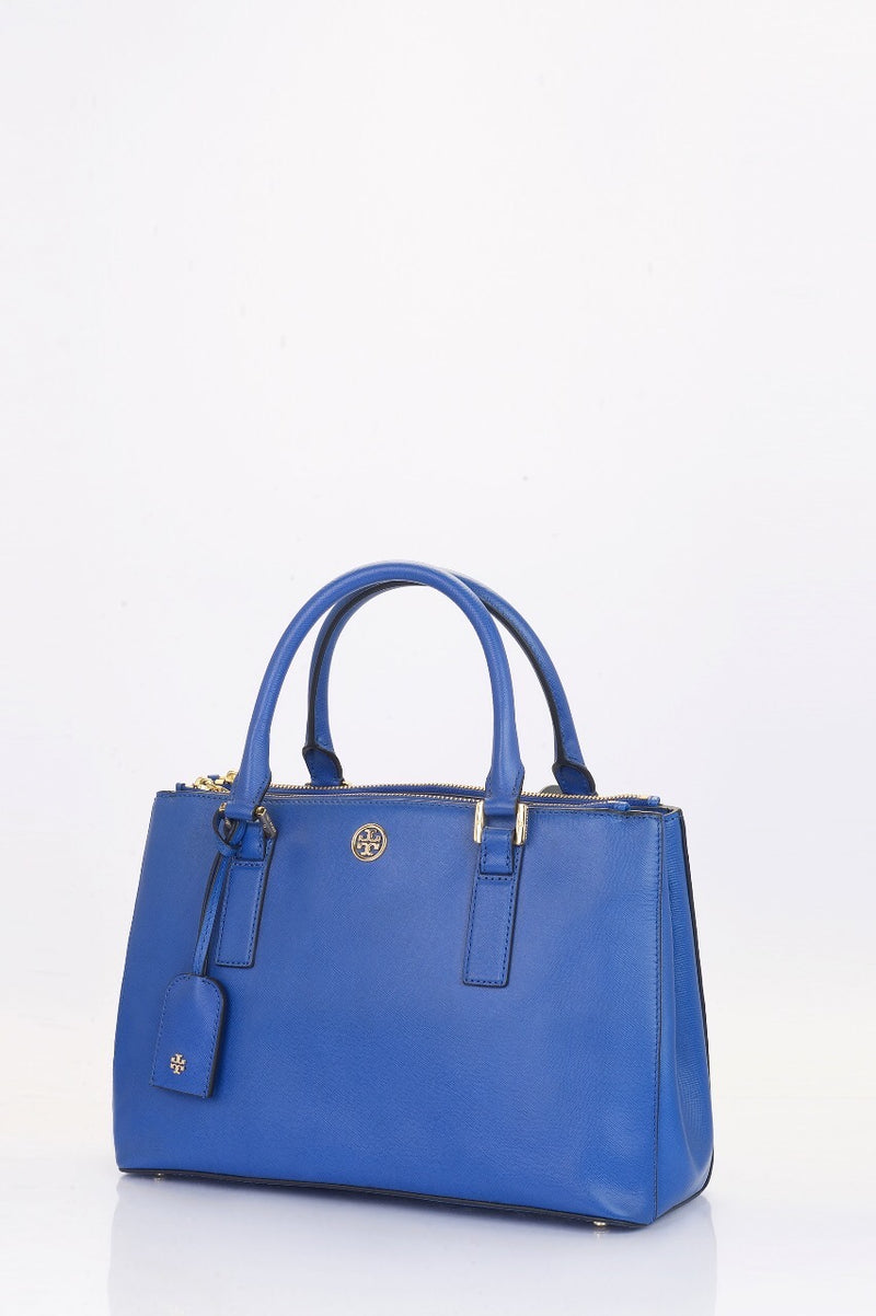 Tory Burch UNI SAFFIANO Blue - HKarim Buksh