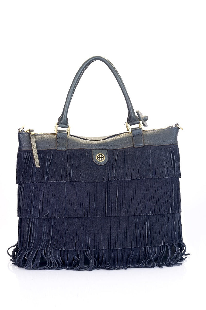 Tory Burch Uni Calf Leather Tory Navy - HKarim Buksh