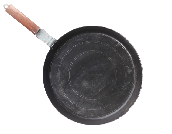 Hand Crafted Cast Iron Pan 13 inches - HKarim Buksh