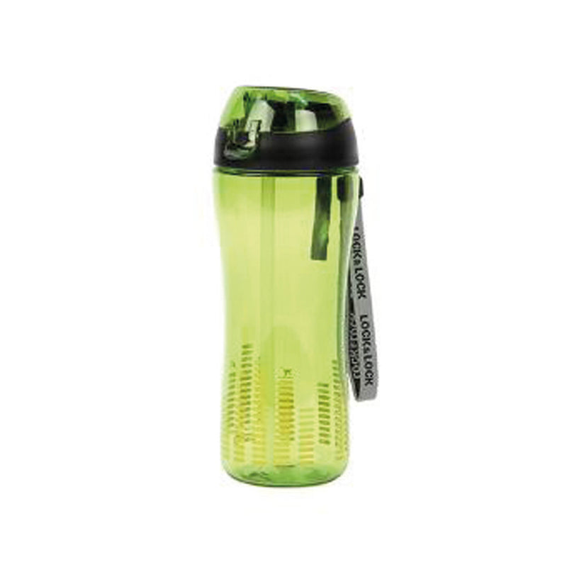 Lock & Lock Bisfree Sports Bottle W/Silicon Straw Green 550Ml