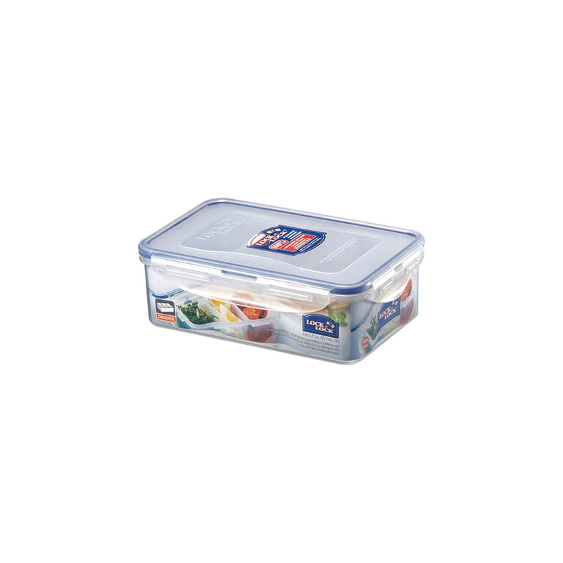 Lock & Lock Rect Short Food Container W/Divider 1.0Ltr