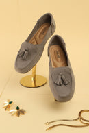 Louise Lunar grey Shoes - HKarim Buksh