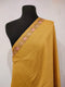 Mustard Pink Pashmina Border Embroidery Shawl - HKarim Buksh