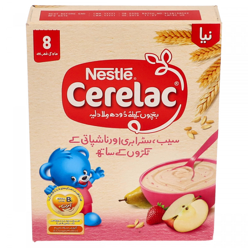 Nestle Cerelac With Apple Strawberry and Pear Pieces 175g - HKarim Buksh