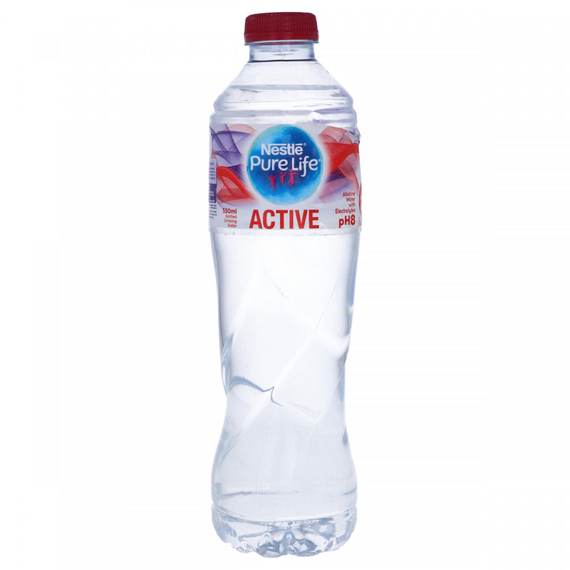 Nestle Pure Life Active Alkaline Water With Electrolytes pH 8 550ml - HKarim Buksh