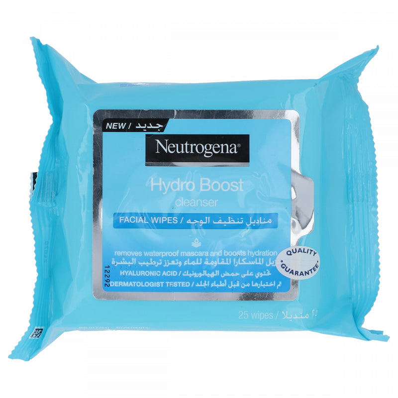 Neutrogena Hydro Boost Cleanser 25 Wipes - HKarim Buksh