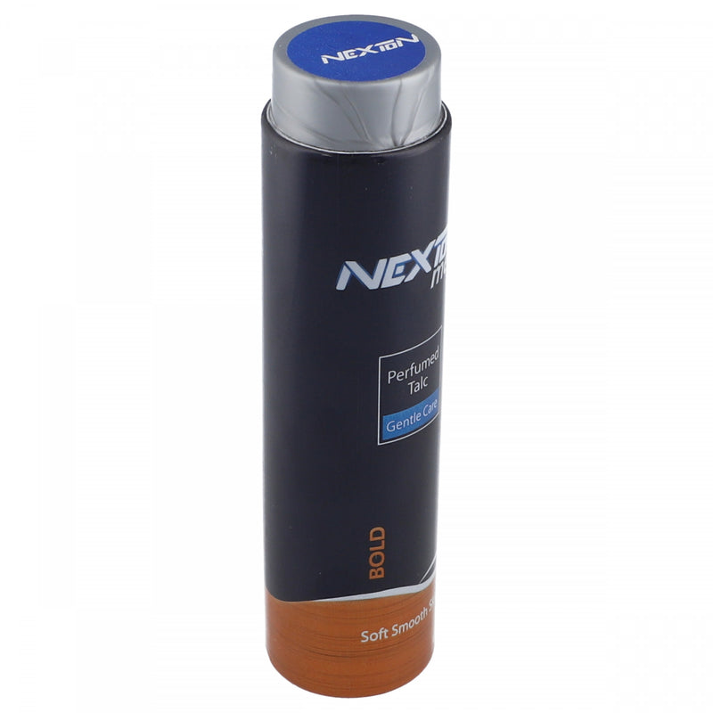Nexton Men Perfumed Talc Gentle Care Bold 125g - HKarim Buksh