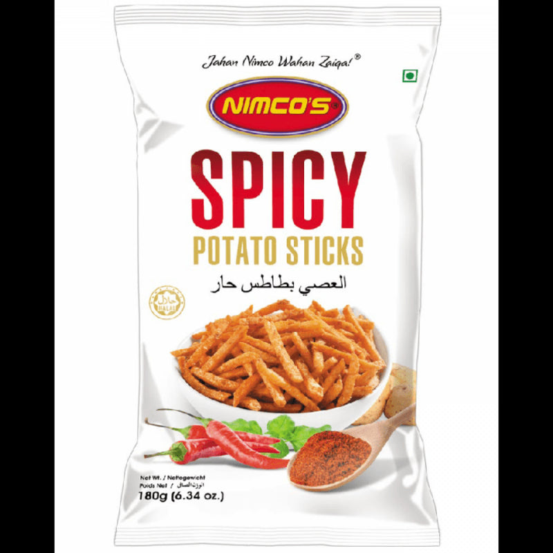 Nimcos Spicy Potato Sticks 180g - HKarim Buksh