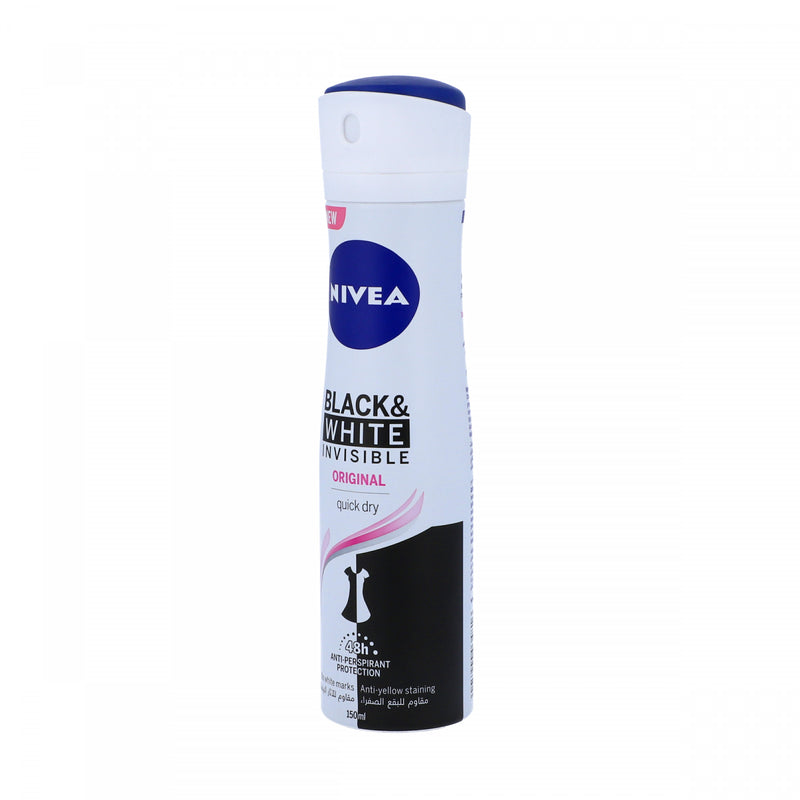 Nivea Black and White Invisible Original Deodorant 150ml - HKarim Buksh