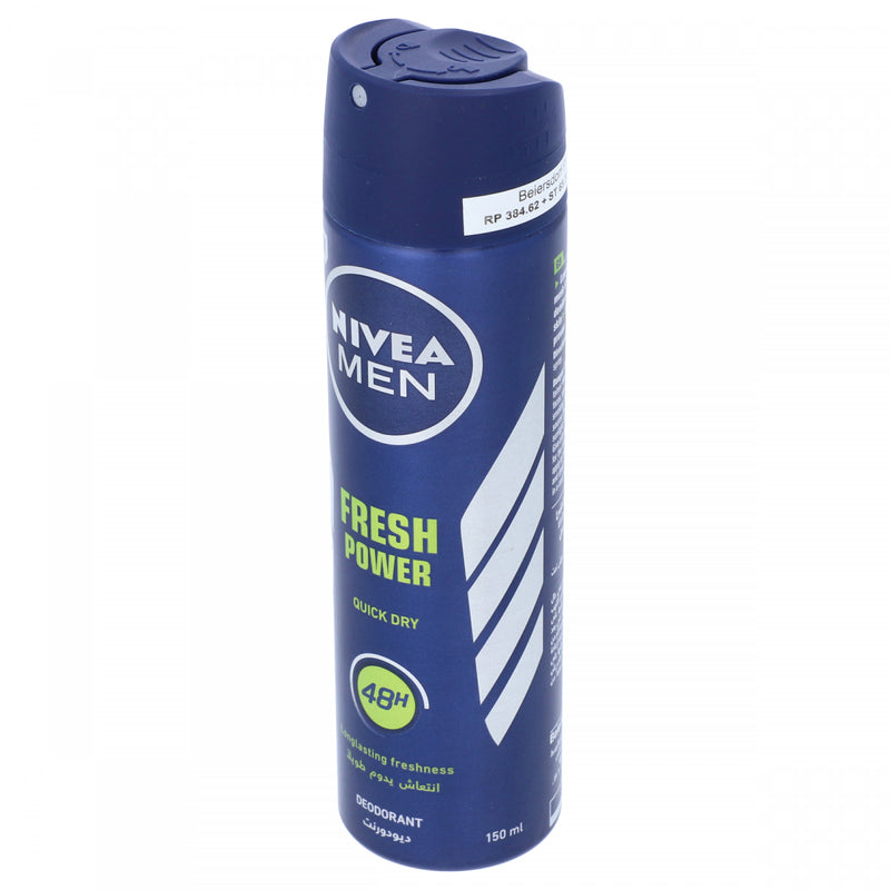 Nivea Men Fresh Power Deoderant 150ml - HKarim Buksh