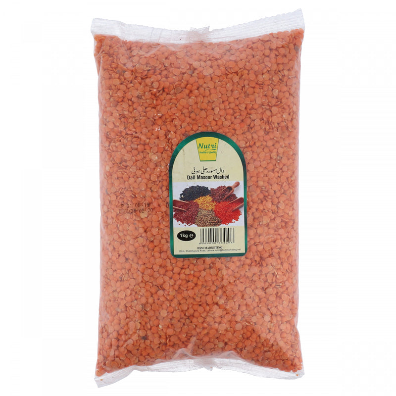 Nutri Daal Masoor Washed 1Kg - HKarim Buksh