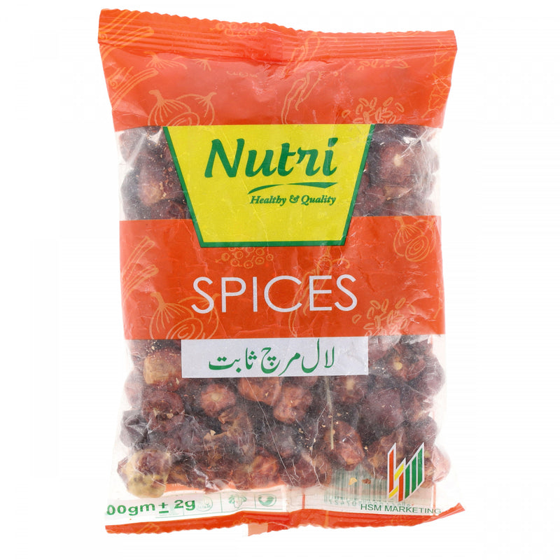 Nutri Red Chilli Whole 100 g - HKarim Buksh