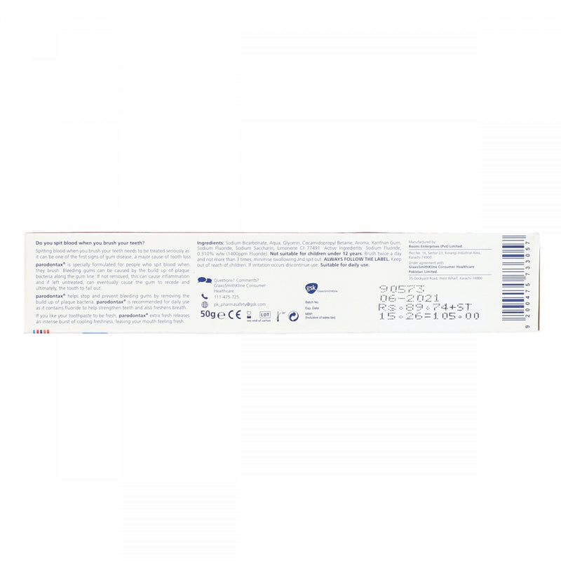 Parodontax Extra Fresh Fluoride toothpaste 50 g - HKarim Buksh