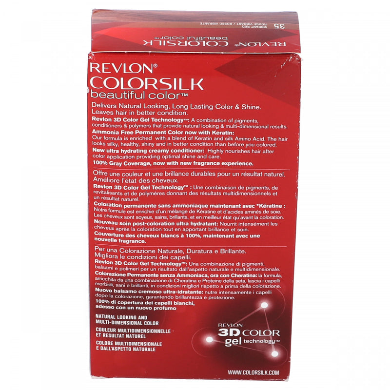 Revlon Color Silk Beautiful Hair Color 35 Vibrant Red - HKarim Buksh