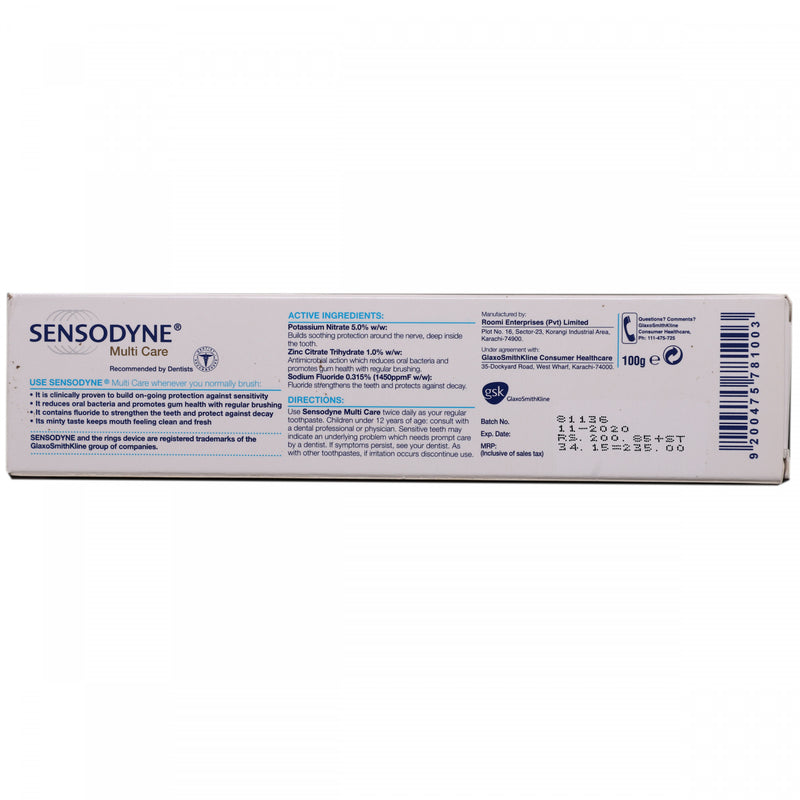 Sensodyne Multi Care 100g - HKarim Buksh