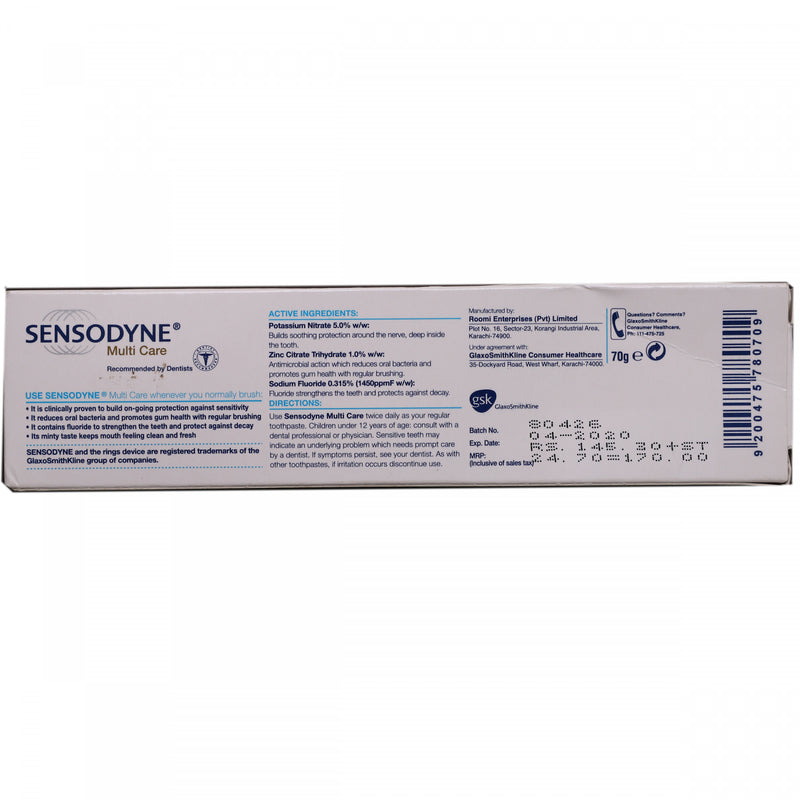 Sensodyne Multi Care 70g - HKarim Buksh