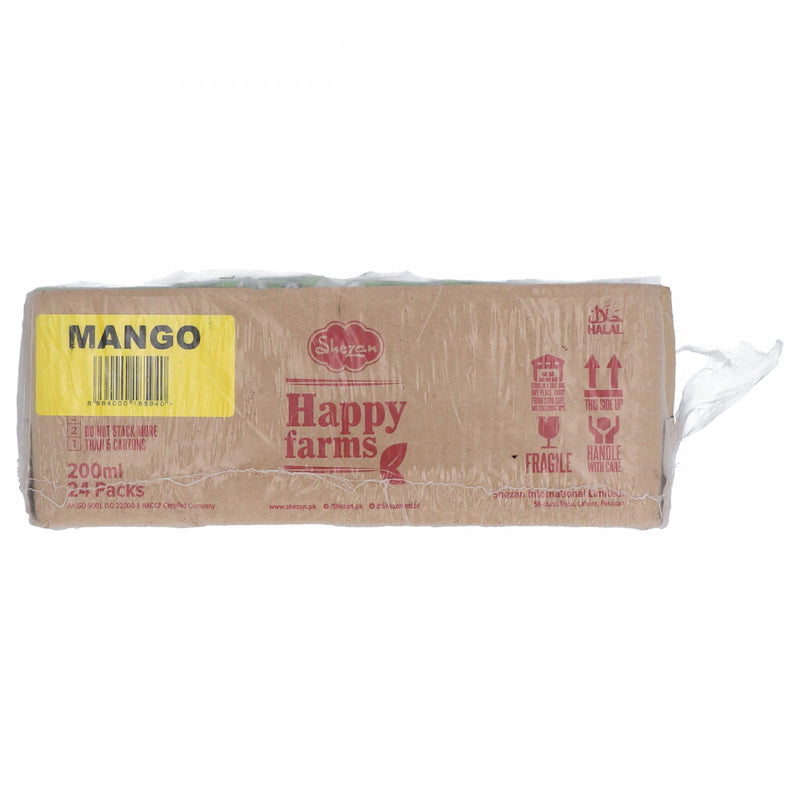 Shezan Happy Farms Mango Juice 24 x 200ml - HKarim Buksh