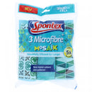 Spontex 3 Micro Fibre Mosail Beautifully Efficient For Longer Cloth 30 x 40 cm XL - HKarim Buksh