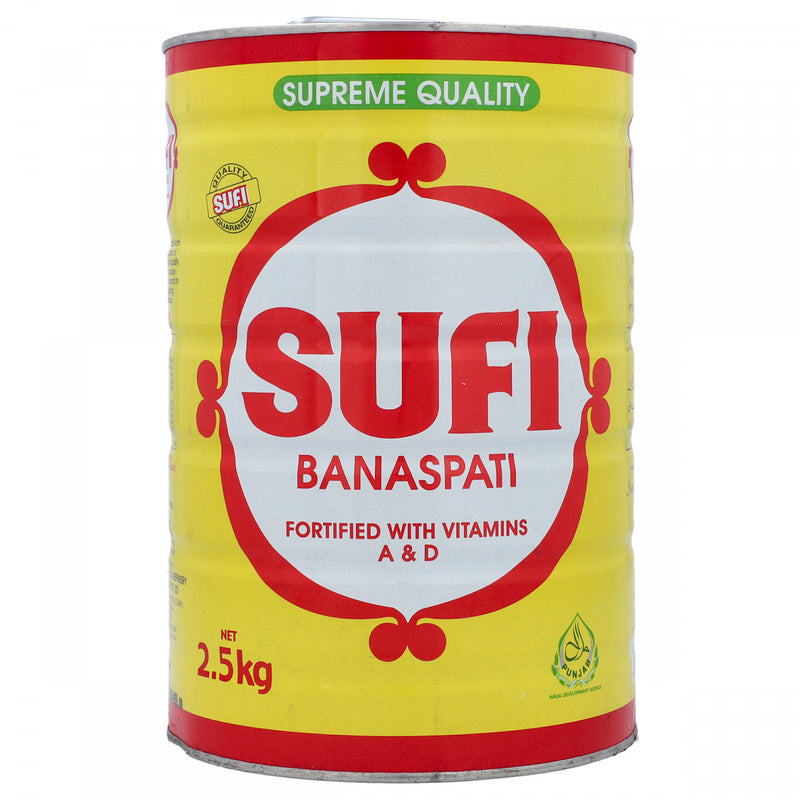 Sufi Banaspati Fortified 2.5 Kg Tin - HKarim Buksh