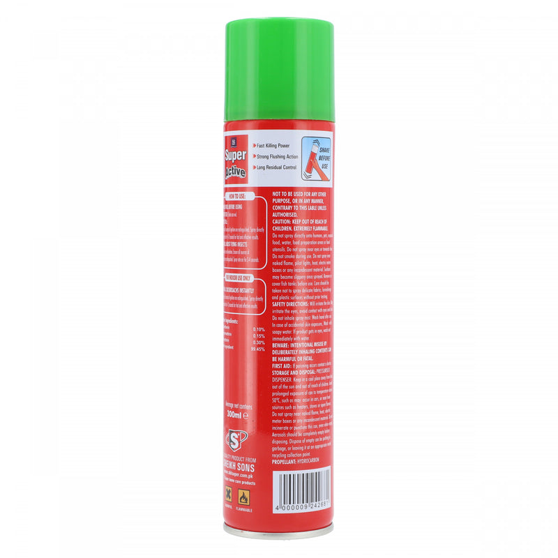 Super Active Fast Killing Spray 300ml - HKarim Buksh