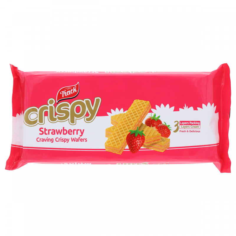 Track Crispy Strawberry Craving Crispy Wafers 150g - HKarim Buksh