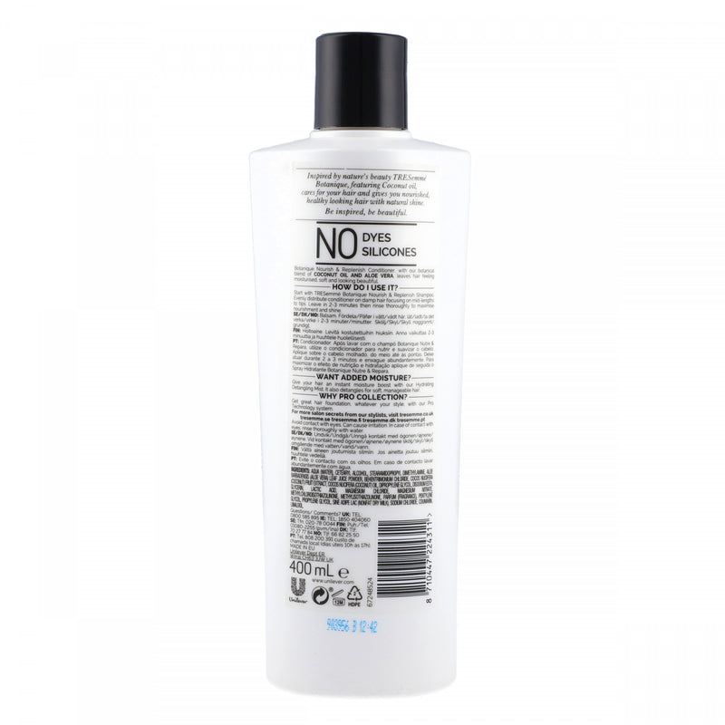 Tresemme Pro Collection Botanique Nourish and Replenish Conditioner 400ml - HKarim Buksh