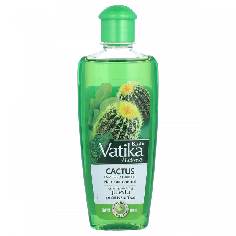 Vatika Cactus Enriched Hair Oil Hair Fall Control 100ml - HKarim Buksh