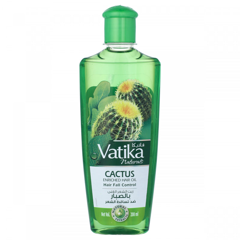 Vatika Cactus Enrished Hair Oil Hair Fall Control 200ml - HKarim Buksh