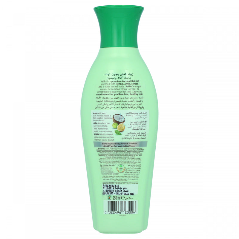 Vatika Naturals Enriched Coconut Hair Oil 250ml - HKarim Buksh